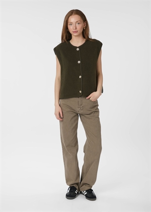 Mariko teddy vest Army Neo Noir 